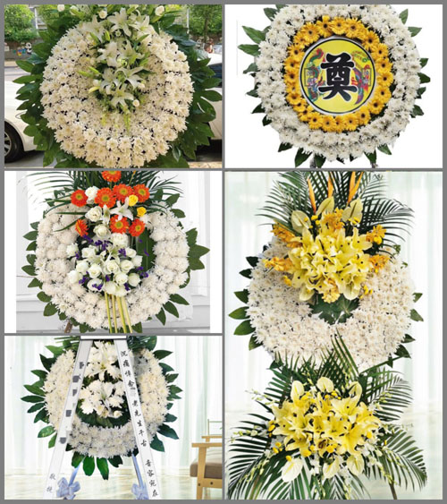 四川成都温江区和盛镇铁篱村花圈速递